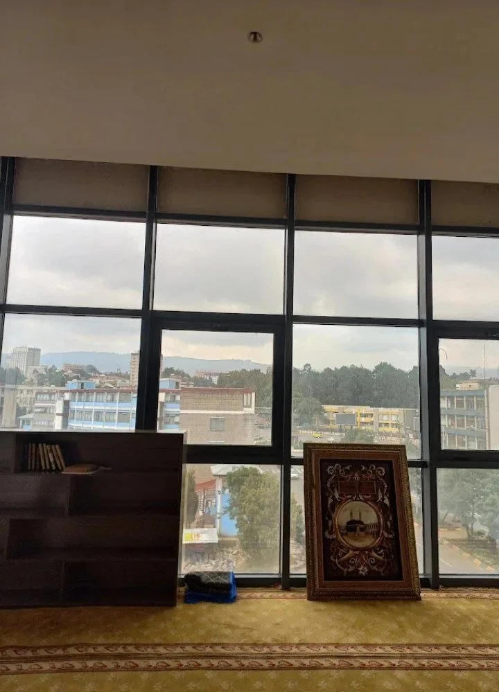Prayer area and Quran stand at Ambassador Mosque