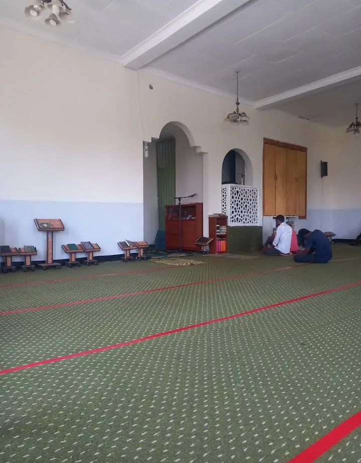 Prayer hall inside Ayisha Mesjid in Arada